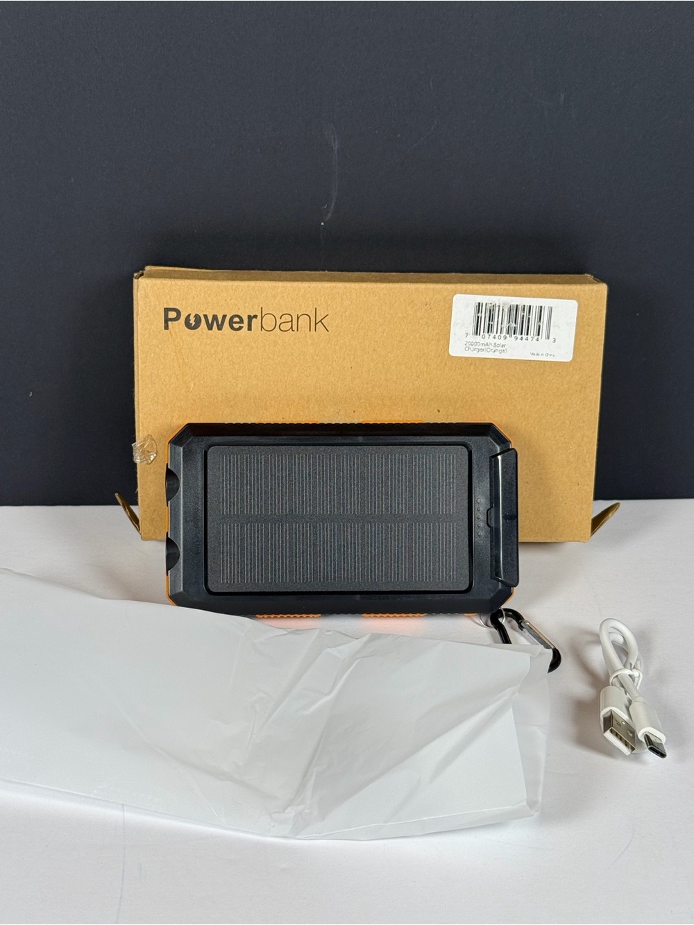 ☀️ NIB Durecopow 20,000mAh Solar Charger Outdoor Emergency Power Bank